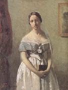 Jean Baptiste Camille  Corot The Bride (mk05) oil painting artist